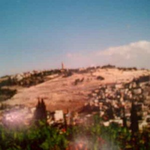 Holy Land hill top in Jerusalem